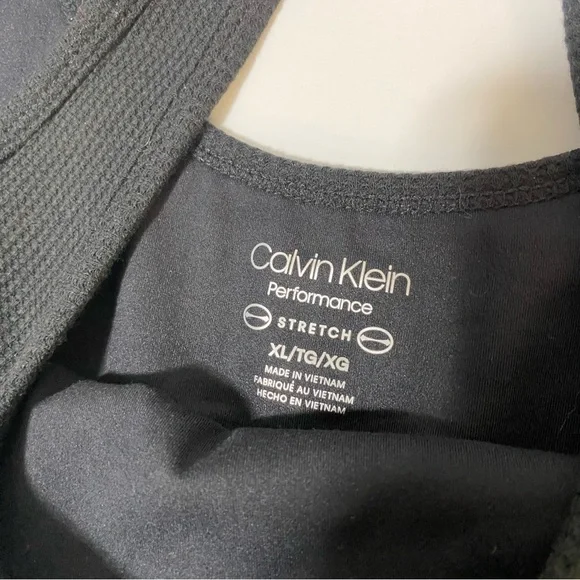 Calvin Klein Performance Women’s Stretch Black Sports Bra Size XL NWT - Picture 4 of 6